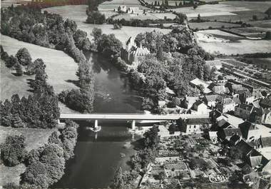 / CPSM FRANCE 36 "Rivarennes, vue aérienne "