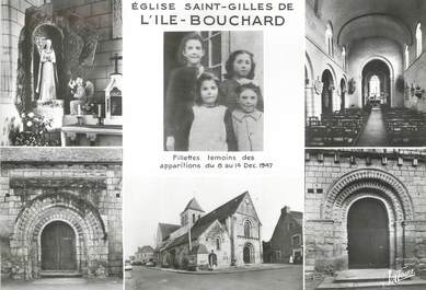 / CPSM FRANCE 37 "L'Îsle Bouchard, église Saint Gilles"