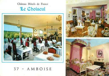 / CPSM FRANCE 37 "Amboise, château Hôtels de France Le Choiseul"
