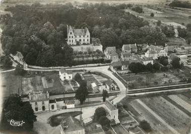 / CPSM FRANCE 37 "Environs de Véretz, château de Thuisseau et gare de Véretz"