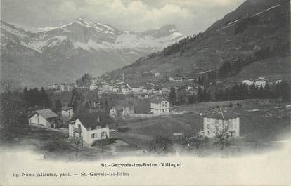 / CPA FRANCE 74 "Saint Gervais les Bains, village"