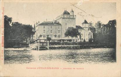 / CPA FRANCE 74 "Environs d'Evian Les Bains, château de Blonay"