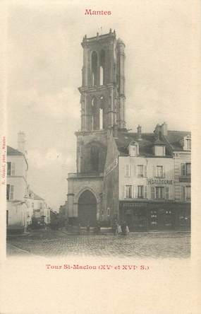 / CPA FRANCE 78 "Mantes, tour Saint Maclou"