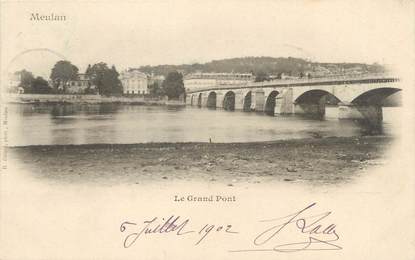 / CPA FRANCE 78 "Meulan, le grand pont "