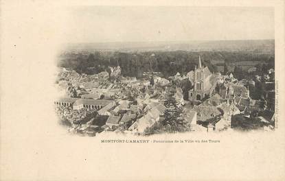 / CPA FRANCE 78 "Montfort l'Amaury, panorama de la ville"