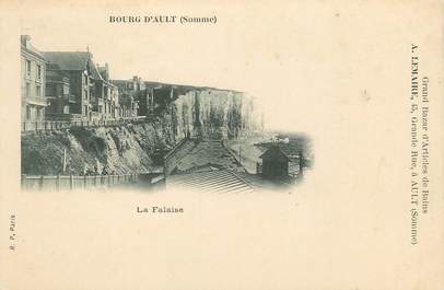 / CPA FRANCE 80 "Bourg d'Ault, la falaise"