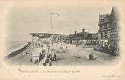 80 Somme / CPA FRANCE 80 "Mers Les Bains, la promenade de la plage et le casino"