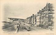 80 Somme / CPA FRANCE 80 "Mers Les Bains, la promenade de la plage"