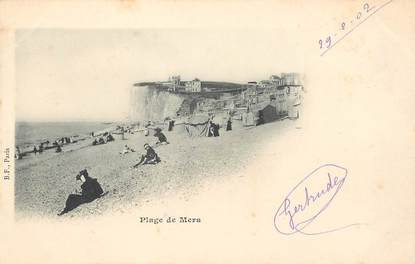 / CPA FRANCE 80 "Mers Les Bains, plage"