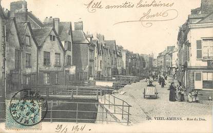 / CPA FRANCE 80 "Vieil Amiens, rue du Don "