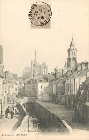 / CPA FRANCE 80 "Vieil Amiens, rue des tanneurs"