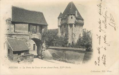 / CPA FRANCE 58 "Nevers, la porte du Croux et son avant porte"