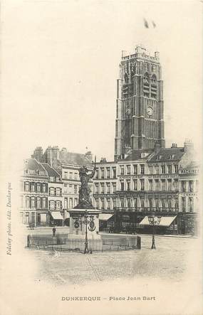 / CPA FRANCE 59 "Dunkerque,  place Jean Bart"