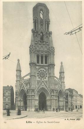 / CPA FRANCE 59 "Lille, église du sacré coeur"