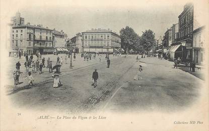 / CPA FRANCE 81 "Albi, la place du Vigan et les Lices"