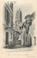 81 Tarn / CPA FRANCE 81 "Albi, la rue des Prêtres et la cathédrale "