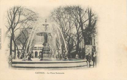 / CPA FRANCE 81 "Castres, la place Nationale"