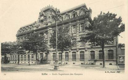 / CPA FRANCE 59 "Lille, école Supérieure de Garçons"