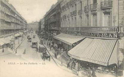 / CPA FRANCE 59 "Lille, la rue  Faidherbe" 