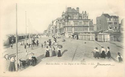 / CPA FRANCE 59 "Malo les Bains, la digue et les villas"