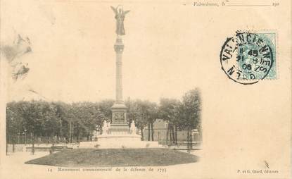 / CPA FRANCE 59 "Valenciennes, monument commémoratif de la défense de 1793"