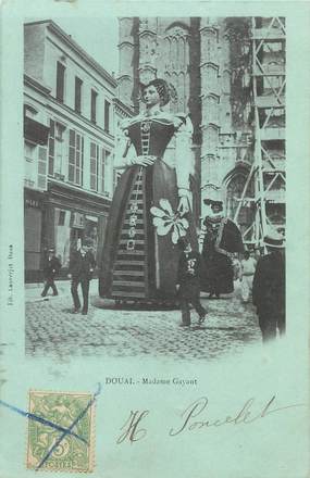 / CPA FRANCE 59 "Douai, Madame Gayant "