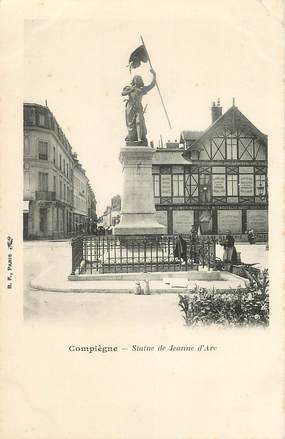 / CPA FRANCE 60 " Compiègne, statue de Jeanne d'Arc"
