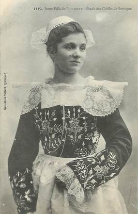 / CPA FRANCE 29 "Jeune fille de Fouesnant" / FOLKLORE