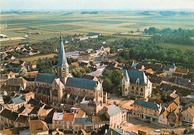 / CPSM FRANCE 45 "Puiseaux, l'église et la mairie "