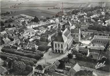 / CPSM FRANCE 45 "Saint Benoit sur Loire, vue aérienne de la basilique"