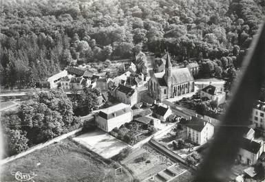 / CPSM FRANCE 45 "Malesherbes, vue aérienne, l'église"