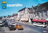 45 Loiret / CPSM FRANCE 45 "Courtenay, la place du marché"