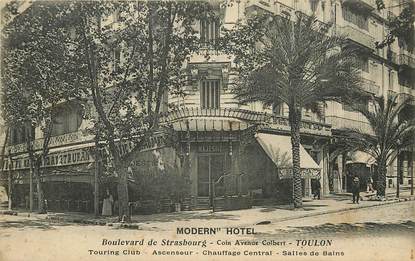 CPA FRANCE 83 "Toulon, Bld de Strasbourg, Modern'Hotel"