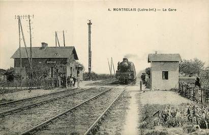 CPA FRANCE 44 "Montrelais, la gare" / TRAIN