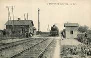 44 Loire Atlantique CPA FRANCE 44 "Montrelais, la gare" / TRAIN