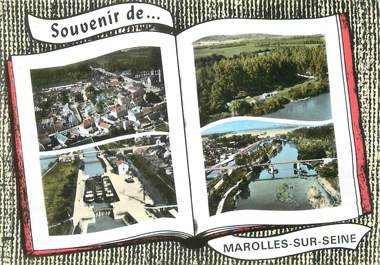 / CPSM FRANCE 77 "Souvenir de Marolles sur Seine"
