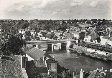 / CPSM FRANCE 77 "Nemours, vue générale sur le Loing"