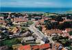 / CPSM FRANCE 76 "Berneval, vue aérienne, le bourg, l'église"