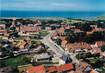 / CPSM FRANCE 76 "Berneval, vue aérienne, le bourg, l'église"