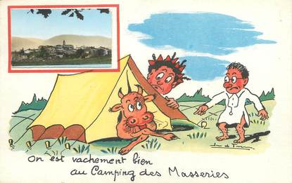 / CPSM FRANCE 24 "Masseries" / CAMPING