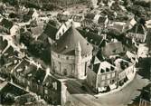 36 Indre / CPSM FRANCE 36 "Neuvy Saint Sépulcre, vue aérienne, l'église"