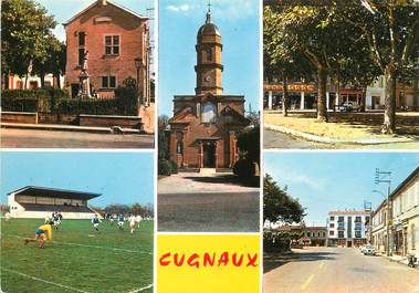 / CPSM FRANCE 31 "Cugneaux, la mairie, l'église, la place"