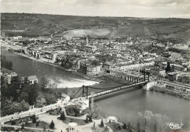 / CPSM FRANCE 31 "Villemur, vue panoramique aérienne"