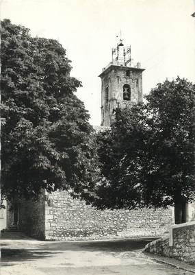 / CPSM FRANCE 06 "Saint Vallier de Thiey, le clocher de l'église"