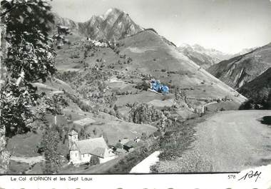 / CPSM FRANCE 38 "Le Col d'Ornon et les sept Laux"