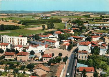 / CPSM FRANCE 38 "Pont l'Evêque, vue aérienne"