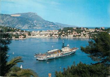 / CPSM FRANCE 06 "Vue sur la rade de Villefranche sur Mer " / PORTE AVION