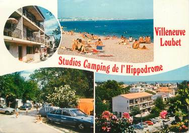 / CPSM FRANCE 06 "Villeneuve Loubet, studios camping de l'hippodrome"