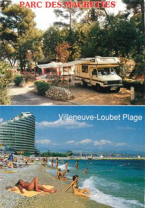 / CPSM FRANCE 06 "Villeneuve Loubet plage, parc des Maurettes" /  CAMPING