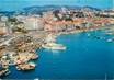 / CPSM FRANCE 06 "Cannes, vue aérienne, le port et la plage du midi"